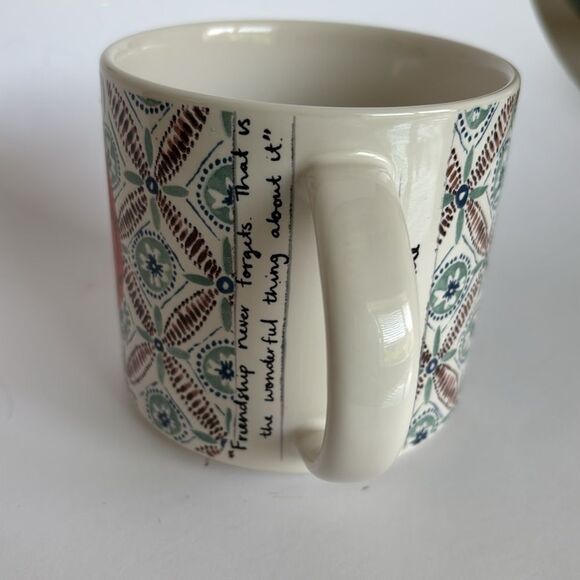 Anthropologie Alexandre Dumas Monogram Initial M Friendship Mug Cup NWT - Picture 5 of 10